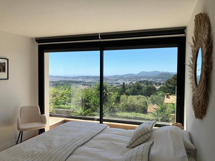 Appartement de vacances pour 2 personnes, avec vue et jardin ainsi que piscine et terrasse