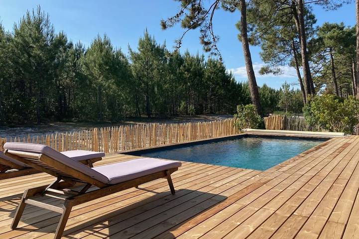 Ferienhaus für 8 Personen, mit Terrasse und Garten in Carcans Plage