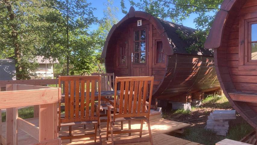 Camping für 2 Personen, mit Terrasse und Garten sowie Ausblick und Seeblick in Chemnitz und Umgebung