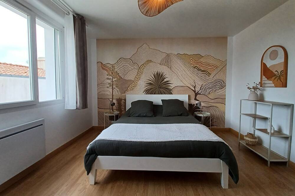 Appartement entier, L Abri du Gois 3 Chambres (Accueil Moto, Vélos) Appartement 100 m2 avec balcon in Beauvoir-sur-Mer, Vendée