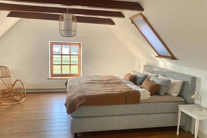 Ferienunterkunft \"Verwalterhaus\" mit Blick auf die Pferdeweide -Gut Wittmoldt- in Wittmoldt, Südliche Ostseeküste