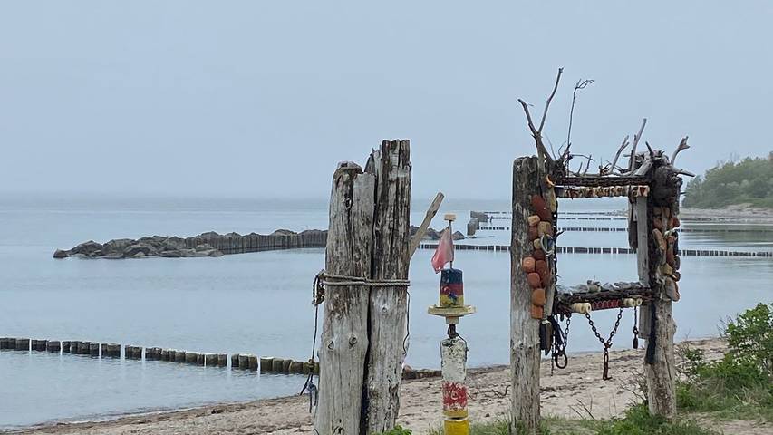 Ferienhaus für 4 Personen, mit Garten und Balkon in Dranske