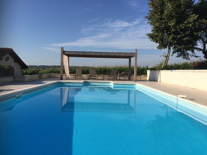 Gîte pour 12 personnes, avec Piscine à Lusignac - 2