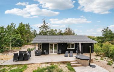 Ferienhaus für 8 Personen, mit Whirlpool und Sauna sowie Terrasse, mit Haustier in Filsø See