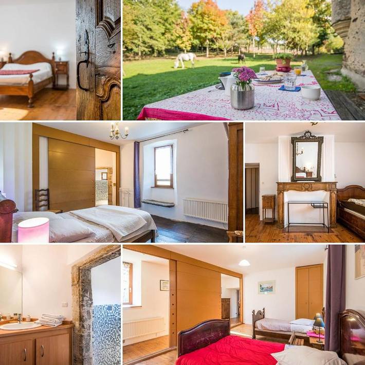 Chambre d’hôte pour 7 personnes, avec vue ainsi que terrasse et jardin, animaux acceptés dans l' Aveyron - 2