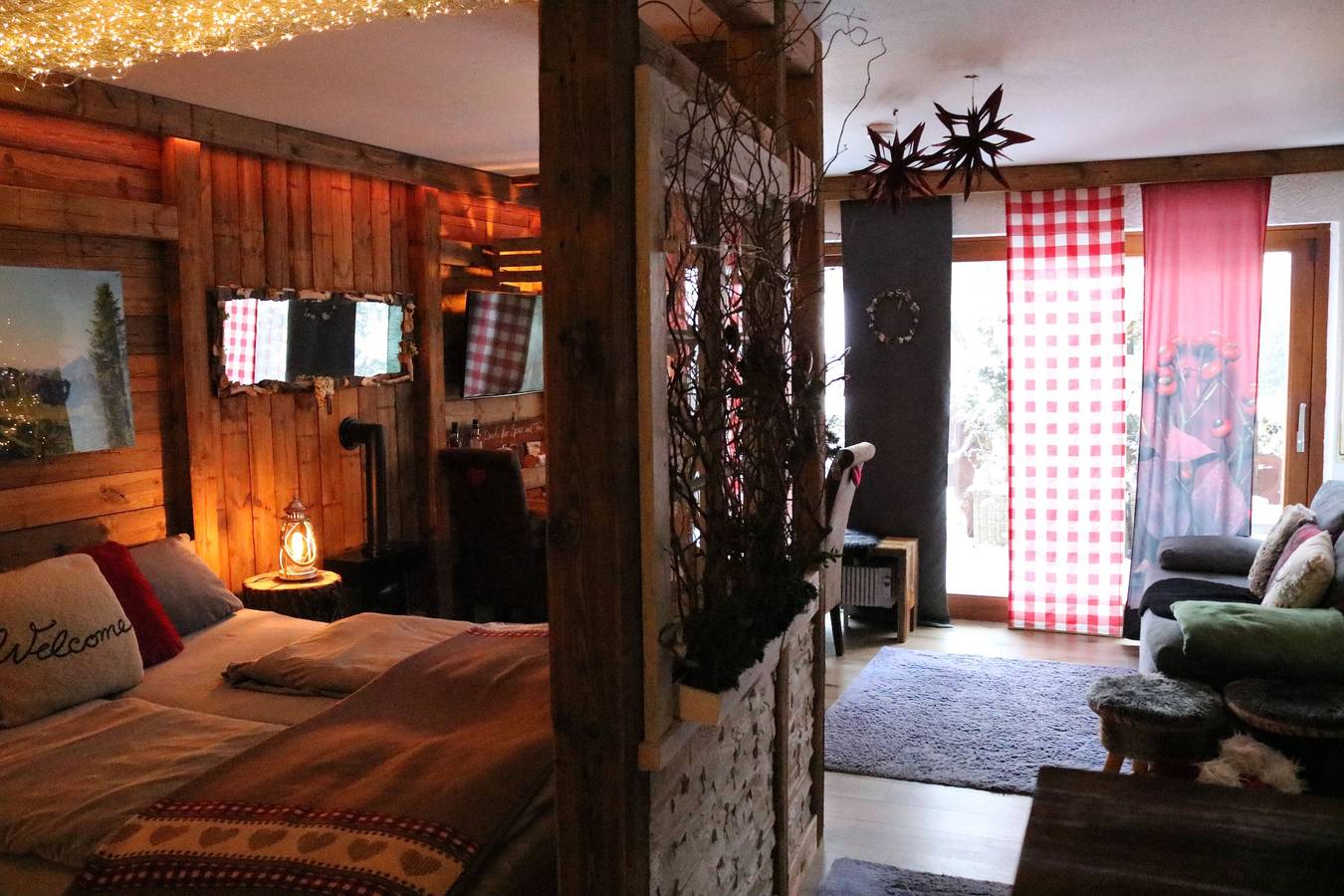 Ganze Wohnung, Apartment 'Allgäu Fewo Hüttenflair Bergblick' mit Bergblick, privater Terrasse & Wlan in Hinterstein, Bad Hindelang