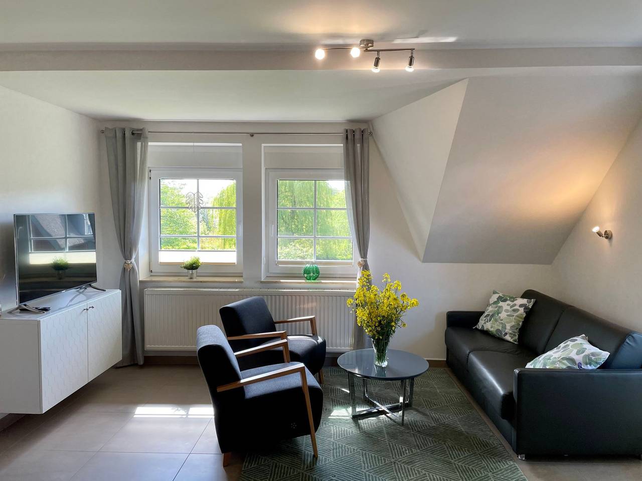 Apartamento entero, Moderne 3-Zimmer Maisonettewohnung in der Natur in Lancken-Granitz, Rügen