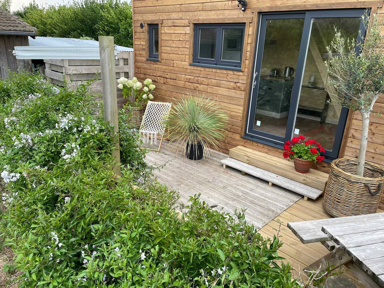 Charmantes Chalet in Sainte-Marie-du-Mont mit Terrasse in Sainte-Marie-du-Mont, Cherbourg und Umgebung