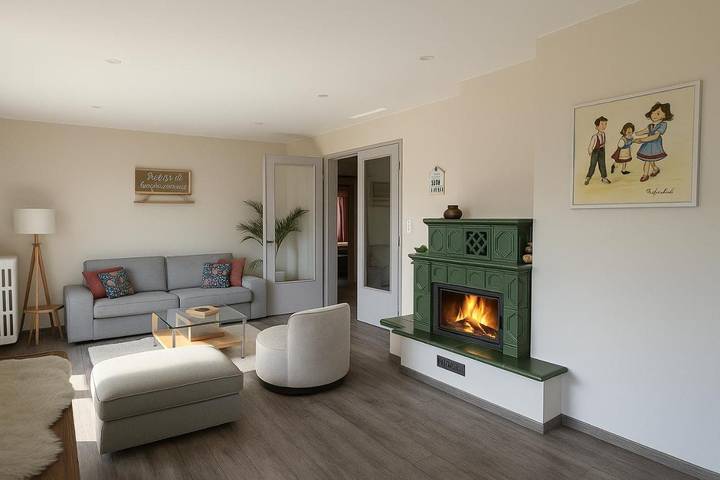 Ferienwohnung für 6 Personen, mit Garten und Pool sowie Ausblick, mit Haustier - 1