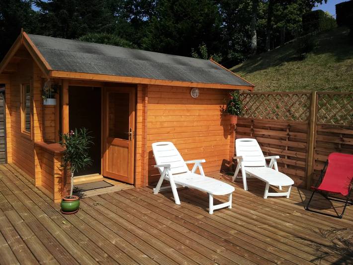 Chalet Nature – Einfachheit und Blick auf den Étang 2/4 Pers. – 2 Schlafzimmer – ohne Sanitäranlagen 4 Personen in Abjat-sur-Bandiat, Regionaler Naturpark Périgord-Limousin