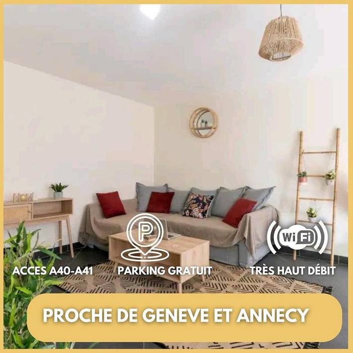 Location de vacances pour 6 personnes, avec Balcon à Saint-Julien-en-Genevois