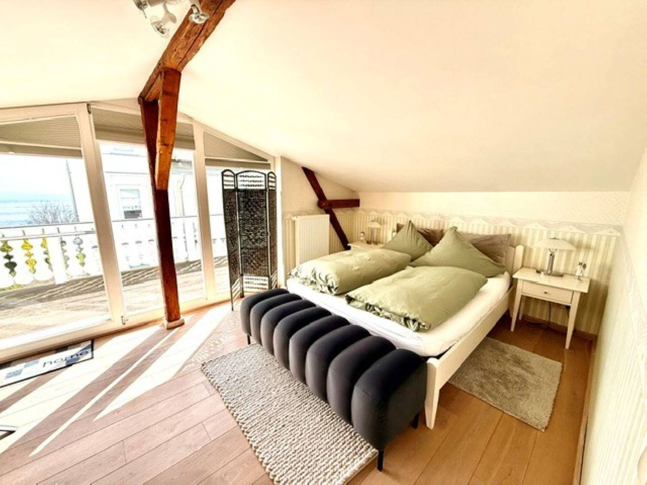 Villa Seestern, Ferienhaus mit Balkon und Meerblick in Sassnitz, Nationalpark Jasmund