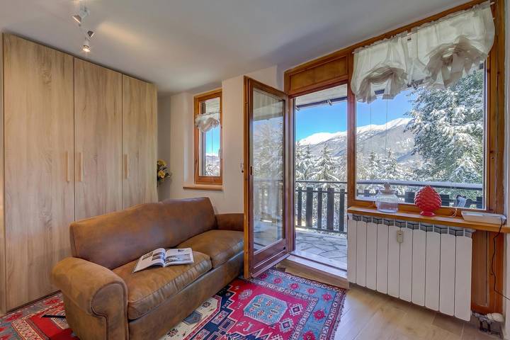 Appartamento intero, Studio La Borracina Mountain View in Sauze d'Oulx, Via Lattea