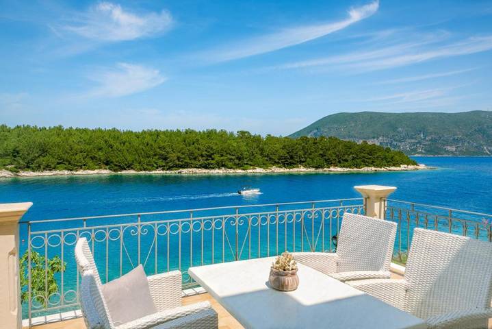 Ferienwohnung für 5 Personen, mit Balkon und Terrasse sowie Ausblick
