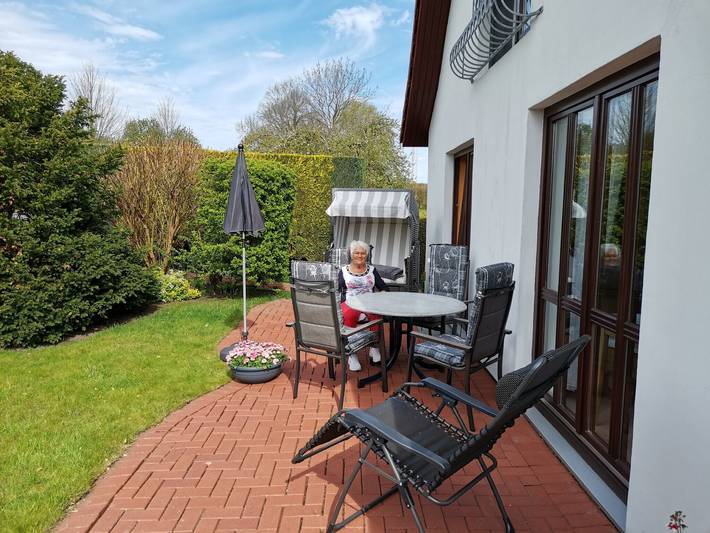 Ganze Wohnung, Ferienwohnung Evi Opp - Evita" mit privater Terrasse, privatem Garten und Wlan in Brodersdorf, Kieler Bucht