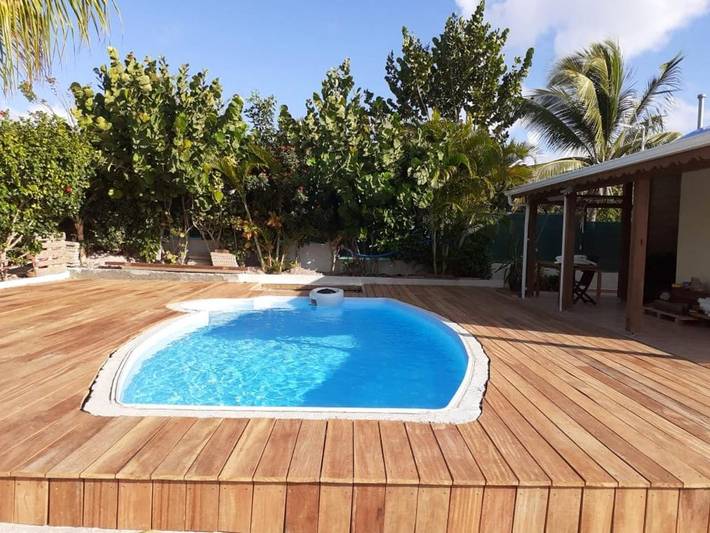 Location de vacances pour 4 personnes, avec piscine dans Anse Tarare