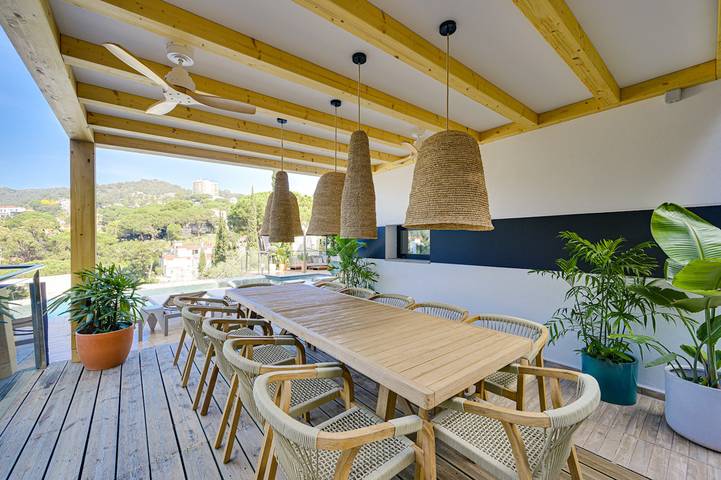 Casa rural para 14 personas, con balcón en Canyelles - 4