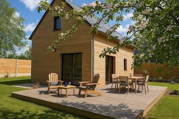 Maison de vacances pour 2 personnes, avec jardin et terrasse en Normandie