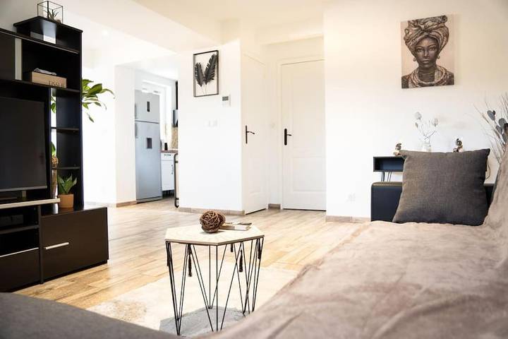 Appartement de vacances pour 6 personnes, avec Terrasse ainsi que Jardin et Vue
