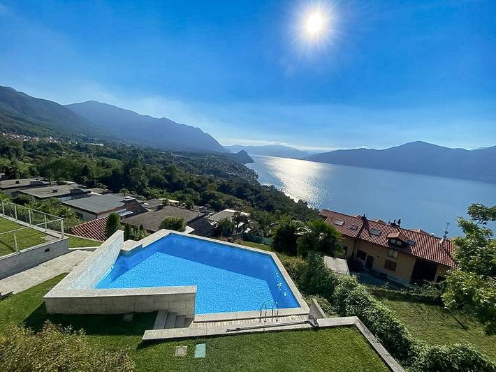 Ferienwohnung für 4 Personen, mit Seeblick und Pool am Lago Maggiore - 2