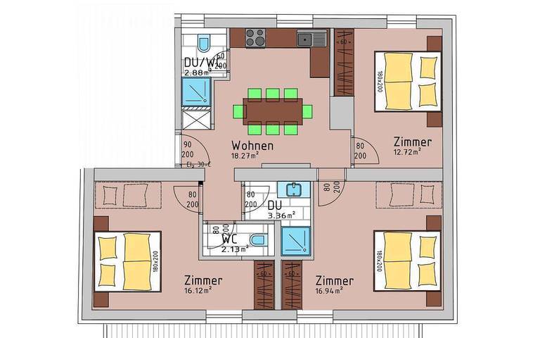 Ferienwohnung für 8 Personen, mit Balkon in Längenfeld - 4