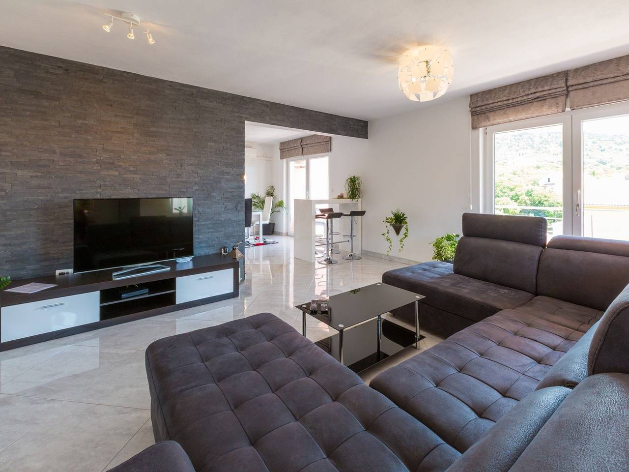 Ganze Wohnung, Apartment Black@white in Klenovica, Primorje-Gorski Kotar
