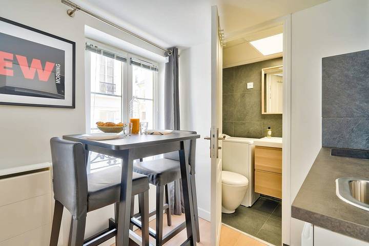 Entire apartment, New and Bright Studio in the Heart of Paris (1G) in 10th Arrondissement, Paris
