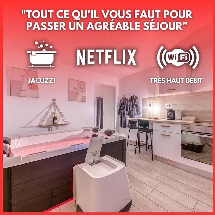 Appartement de vacances pour 2 personnes, avec jacuzzi