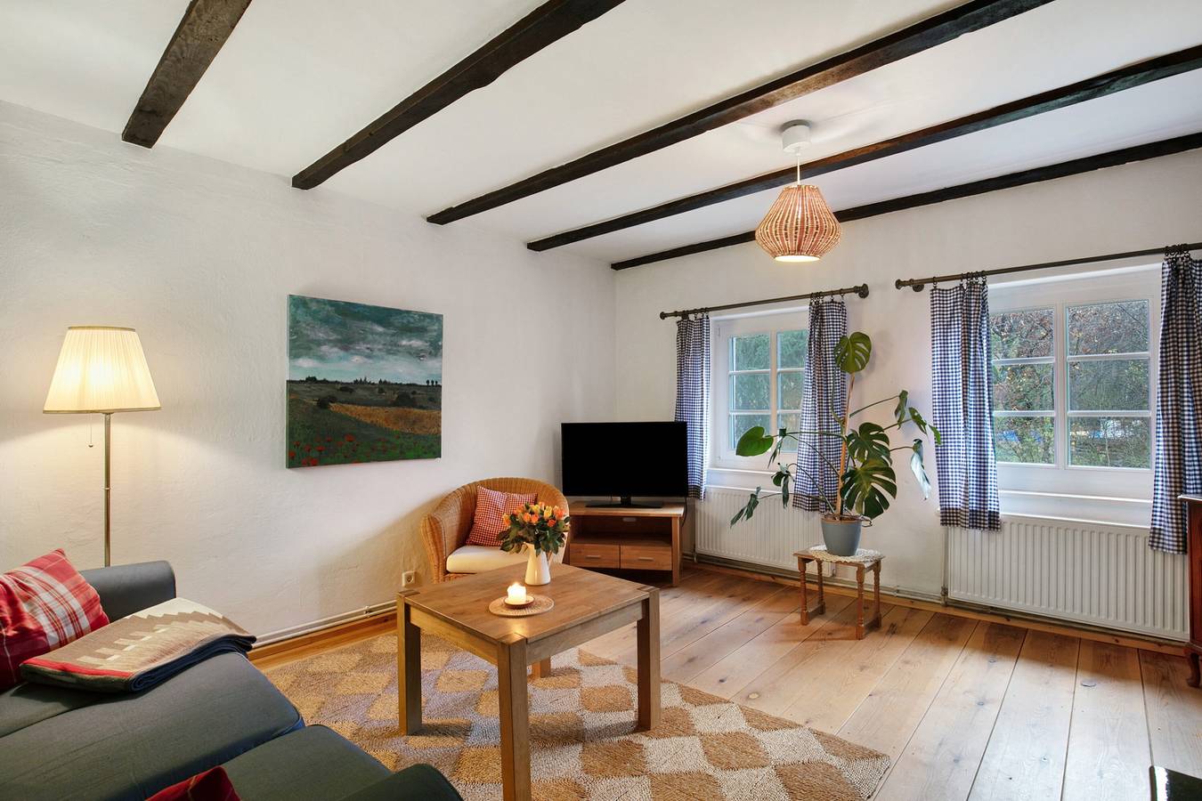 Maison de vacances 'Idyllisches Bauernhaus' avec terrasse privée, jardin privé et balcon in Gerswalde, Barnimerland Region