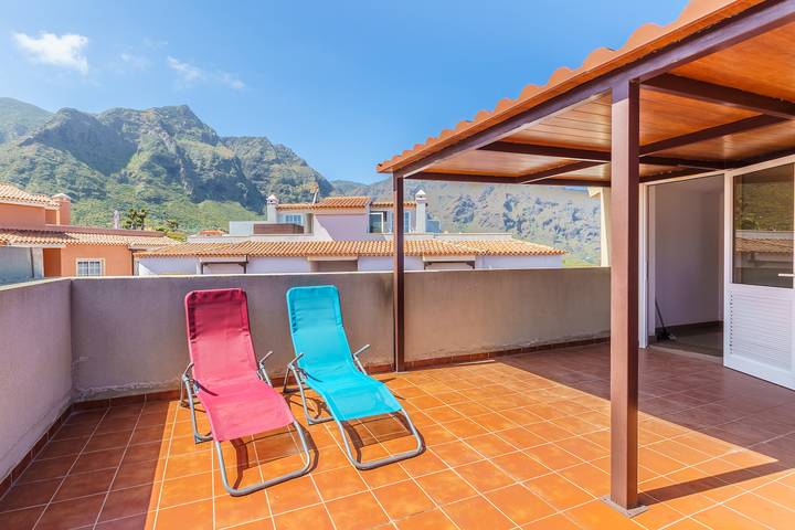 Ferienhaus für 4 Personen, mit Balkon und Terrasse