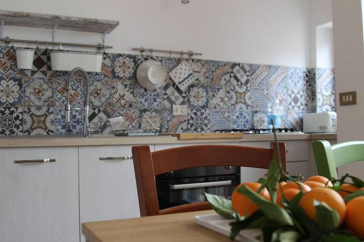 Villa pour 5 personnes, avec jardin et balcon à Mondello