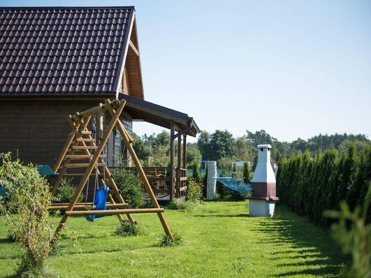 Gartenhaus mit Kamin in Kopalino, powiat wejherowski