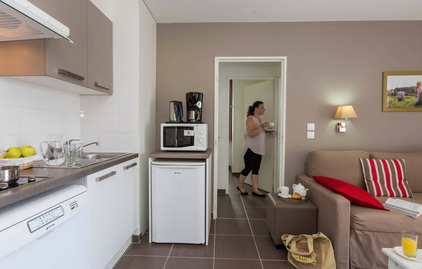 Appartement entier, Appartement de vacances pour 6 personnes avec balcon in Chinon, Vallée de la Loire
