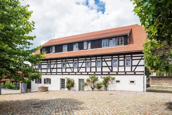 Ferienwohnung für 4 Personen, mit Ausblick und Garten sowie Seeblick, mit Haustier in Sächsisches Elbland - 4
