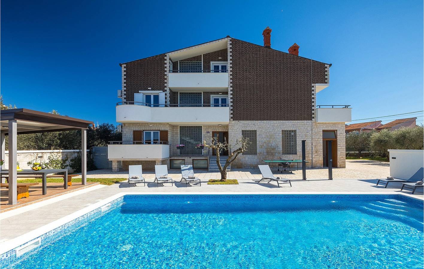 Maison de vacances pour 12 personnes in Valbandon, Côte Sud d'Istrie