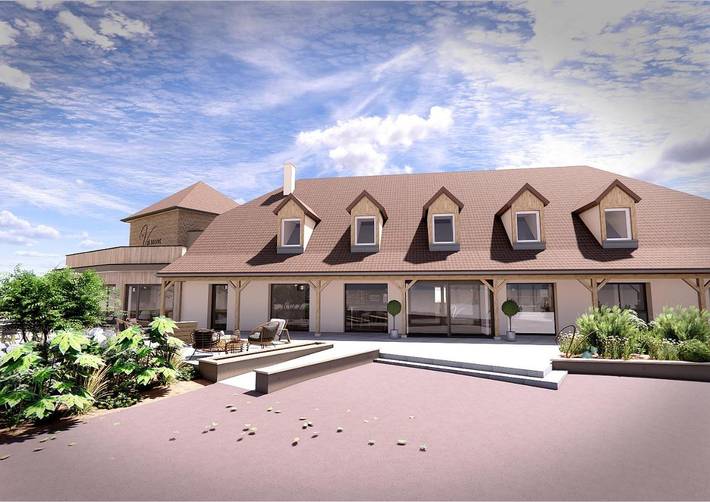 Hôtel pour 2 personnes, avec Terrasse et Jacuzzi ainsi que Jardin et Piscine dans Magnant