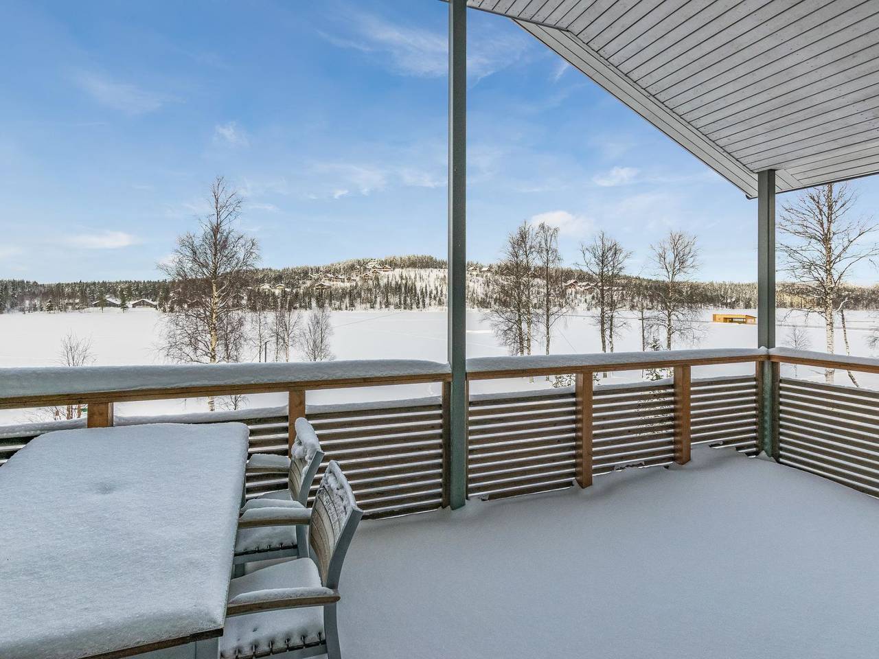 Hallan karhu c, paritalo in Ukkohalla, Kainuu