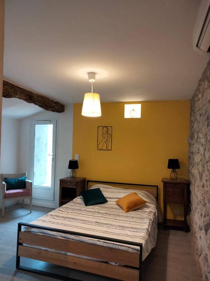 Double Room with Terrace in Chomérac, Privas (arrondissement)