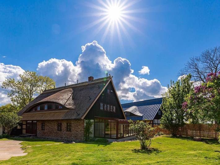 Ferienhaus für 14 Personen, mit Terrasse und Garten sowie Sauna und Seeblick in Rankwitz