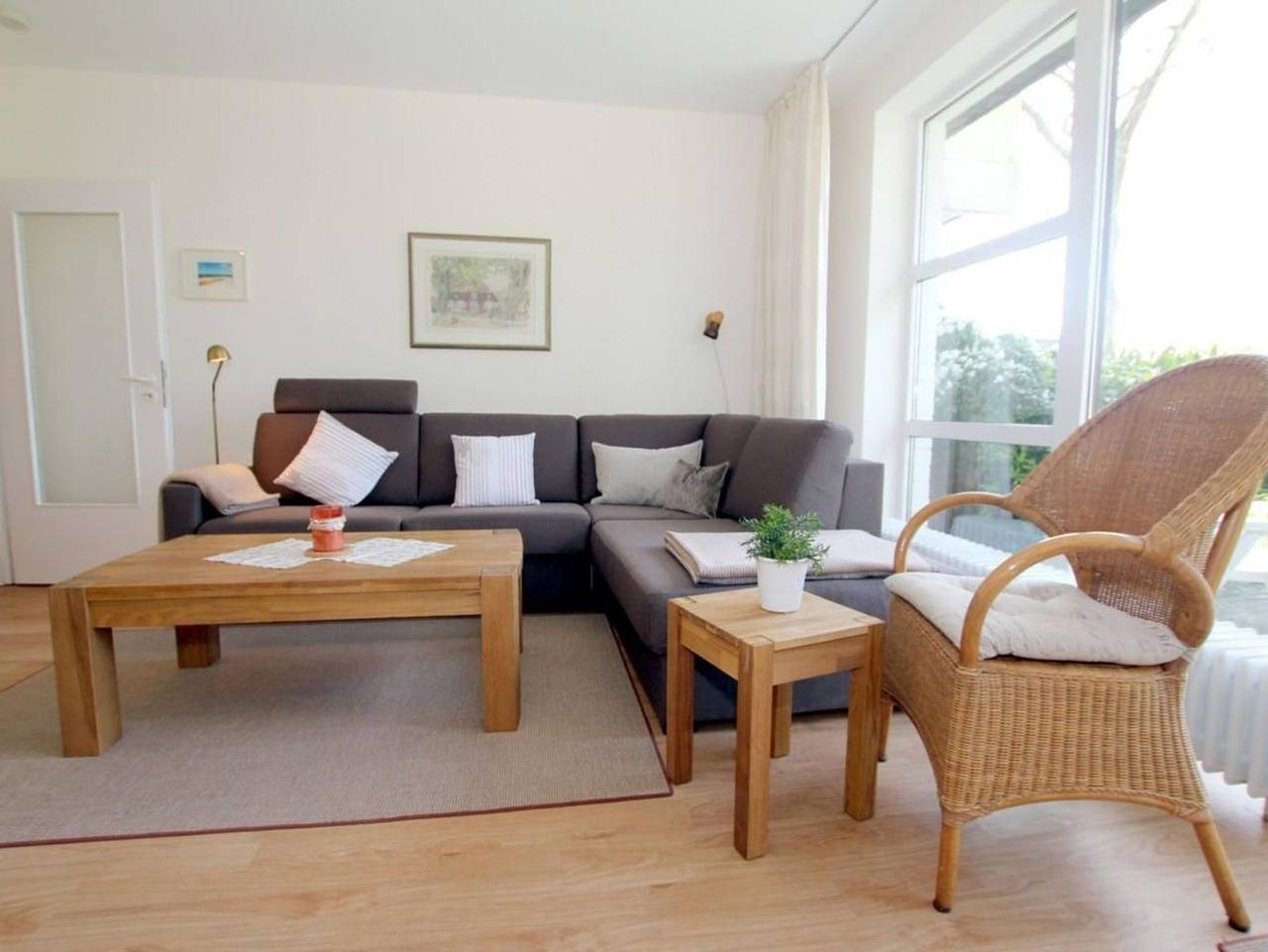 Ganze Ferienwohnung, Waldstraße 19a, Whg 21, Feriendomizil am Südstrand - Ferienwohnung mit 2-Zimmern auf ca. 44m² mit Westterrasse in Wyk auf Föhr (Stadt), Wyk auf Föhr