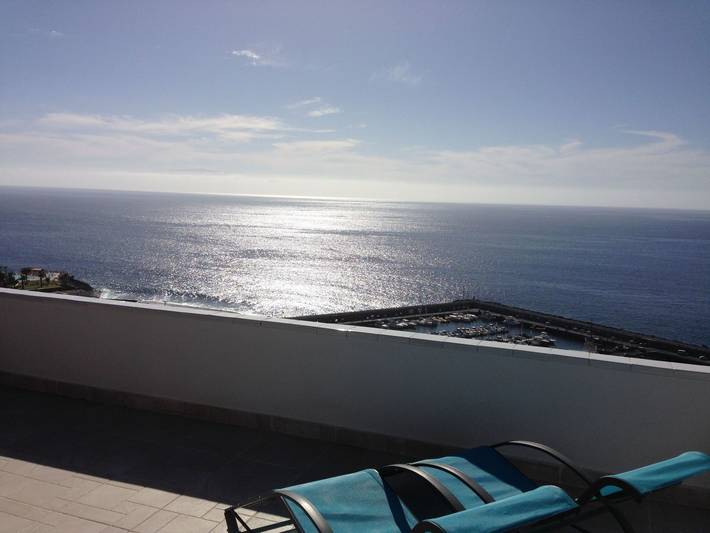Ganze Wohnung, Wohnung mit Aussicht, Terrasse und Schwimmbad in Playa de los Guíos, Santiago del Teide
