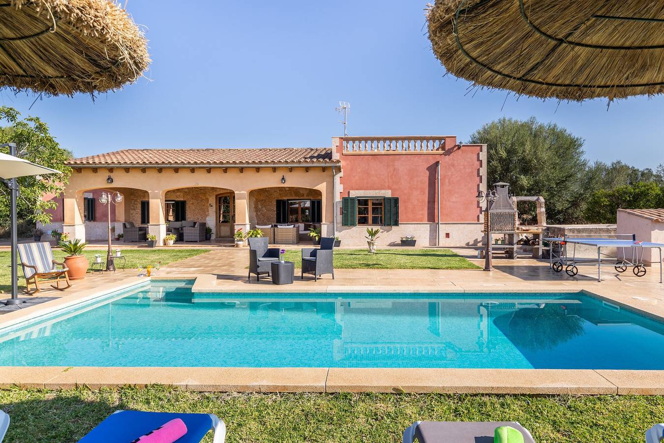 Charming Finca "Son Pou" with Mountain View, Pool, Wi-Fi, Terrace & Garden in Sencelles, Majorca Center