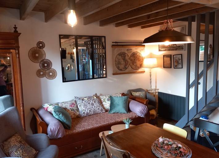 Gîte pour 2 personnes, avec piscine et terrasse ainsi que jardin et jacuzzi, animaux acceptés dans Millencourt-en-Ponthieu