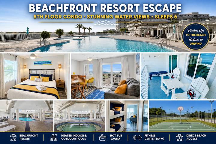 Entire apartment, Beach view Plantation 4515 with multiple resort amenities in Edith Hammock, Mobile Bay
