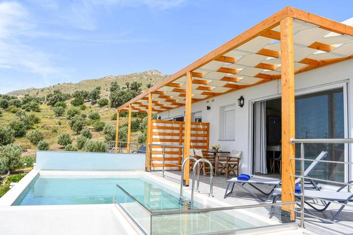 Villa für 4 Personen, mit Pool und Garten sowie Ausblick auf Kreta - 4
