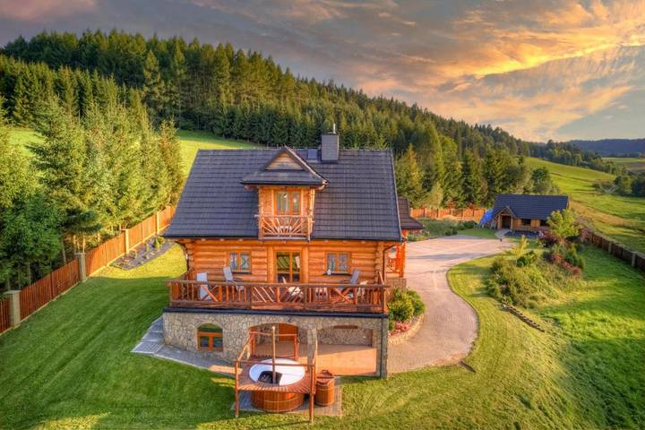 Domek letniskowy dla 10 osób, z widok i balkon oraz sauna i ogród - 1