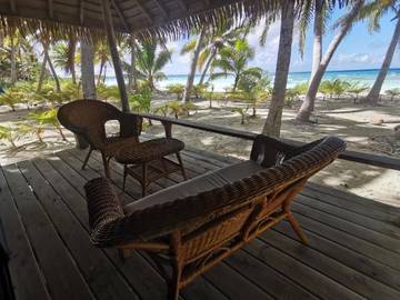 Gîte pour 2 personnes, avec jardin et vue dans Rangiroa