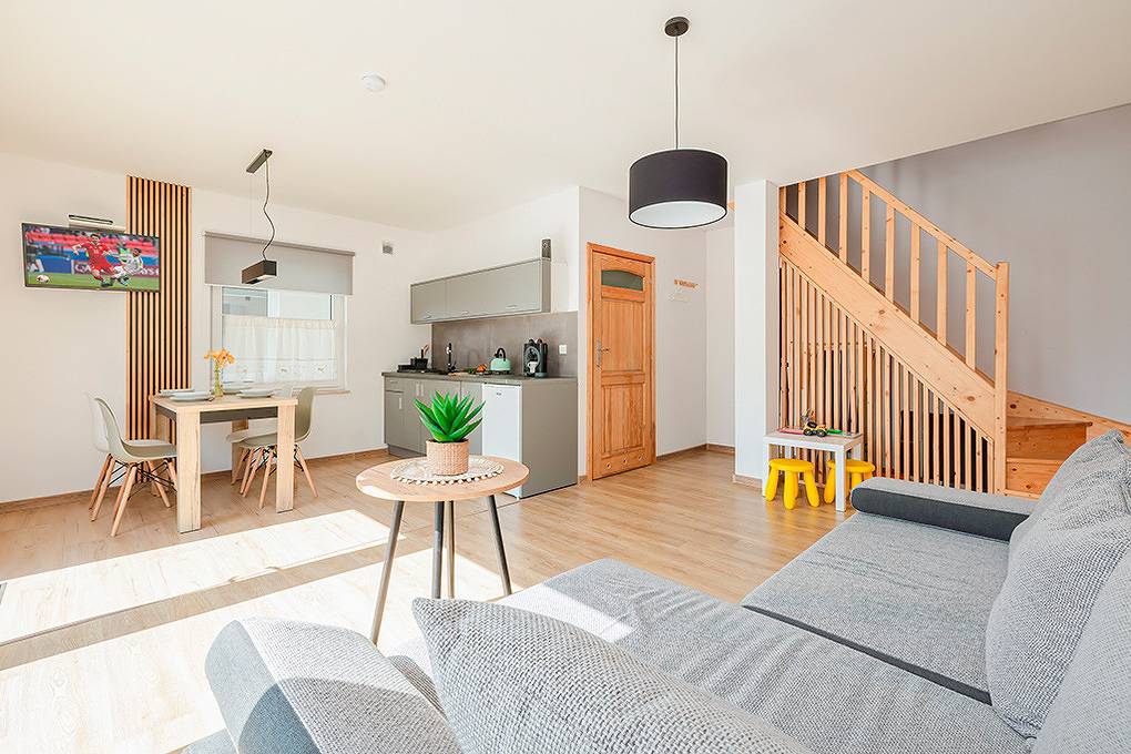 Holiday home for 7 people with terrace in Nowęcin, Słowiński National Park
