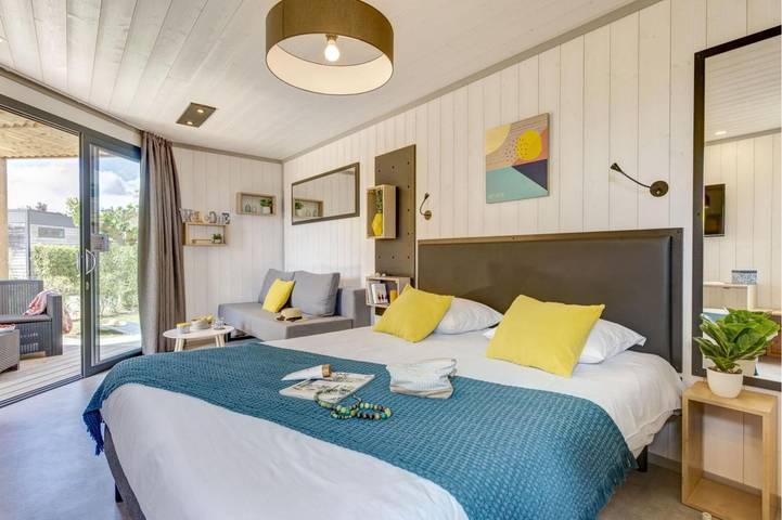 Mobil home pour 3 personnes, avec jardin et piscine à Portiragnes - 4