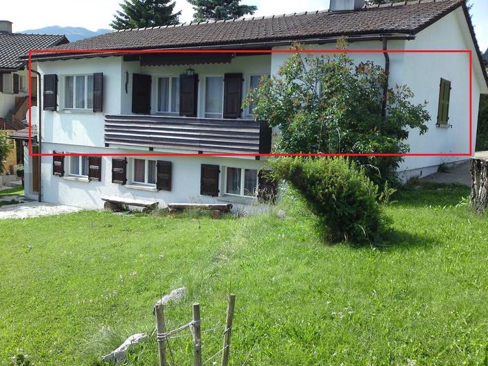 Ferienwohnung für 5 Personen, mit Balkon und Terrasse sowie Garten in Lantsch/Lenz